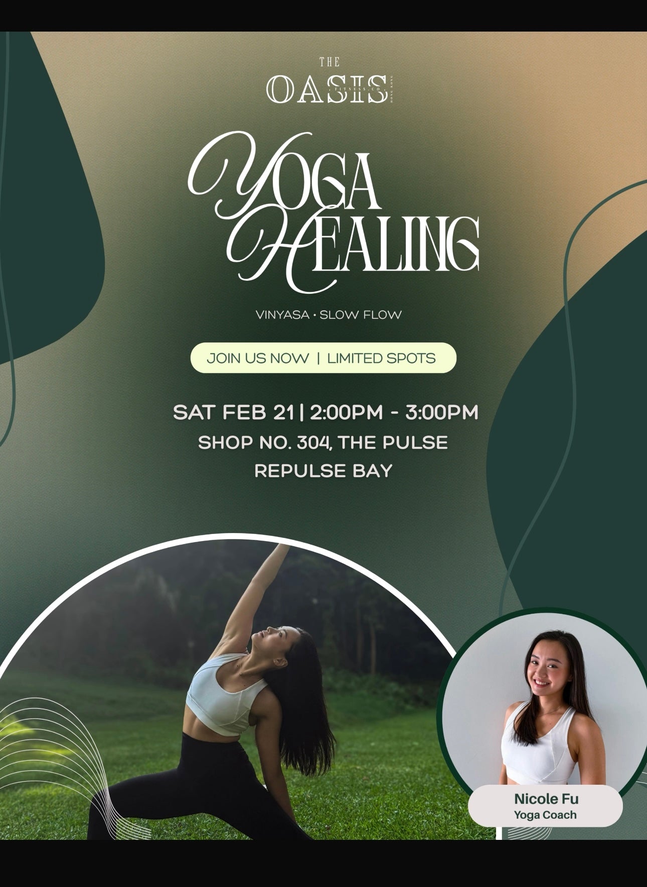 THE OASIS FITNESS | YOGA HEALING | REPULSE BAY